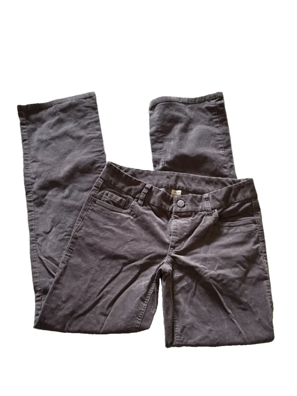 J. Crew Women’s Low Rise Dark Gray Corduroy Pants